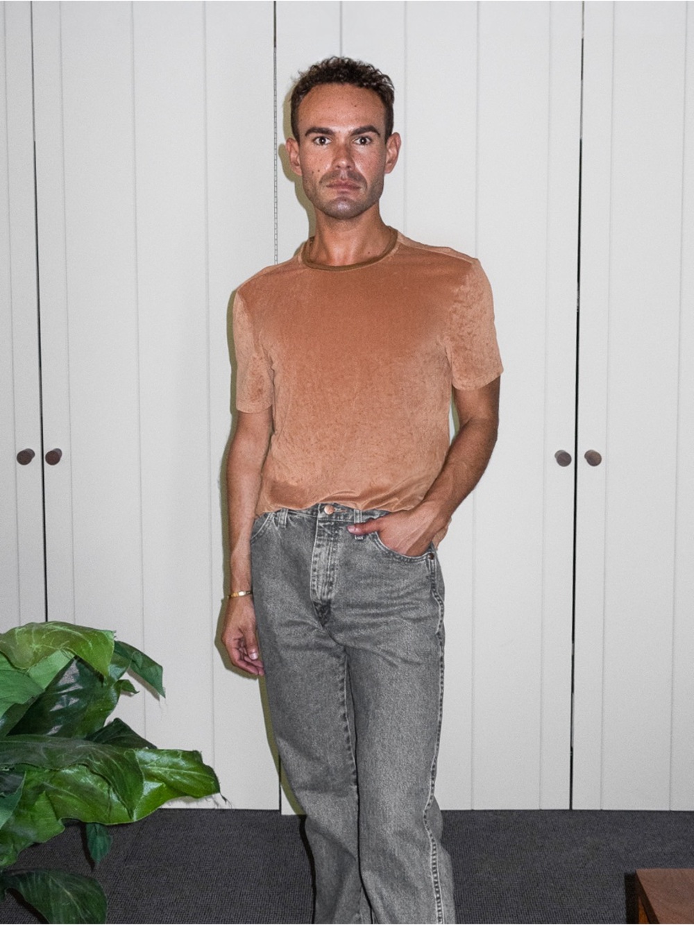 John Varvatos Velour Tee — Men’s Small ✨
